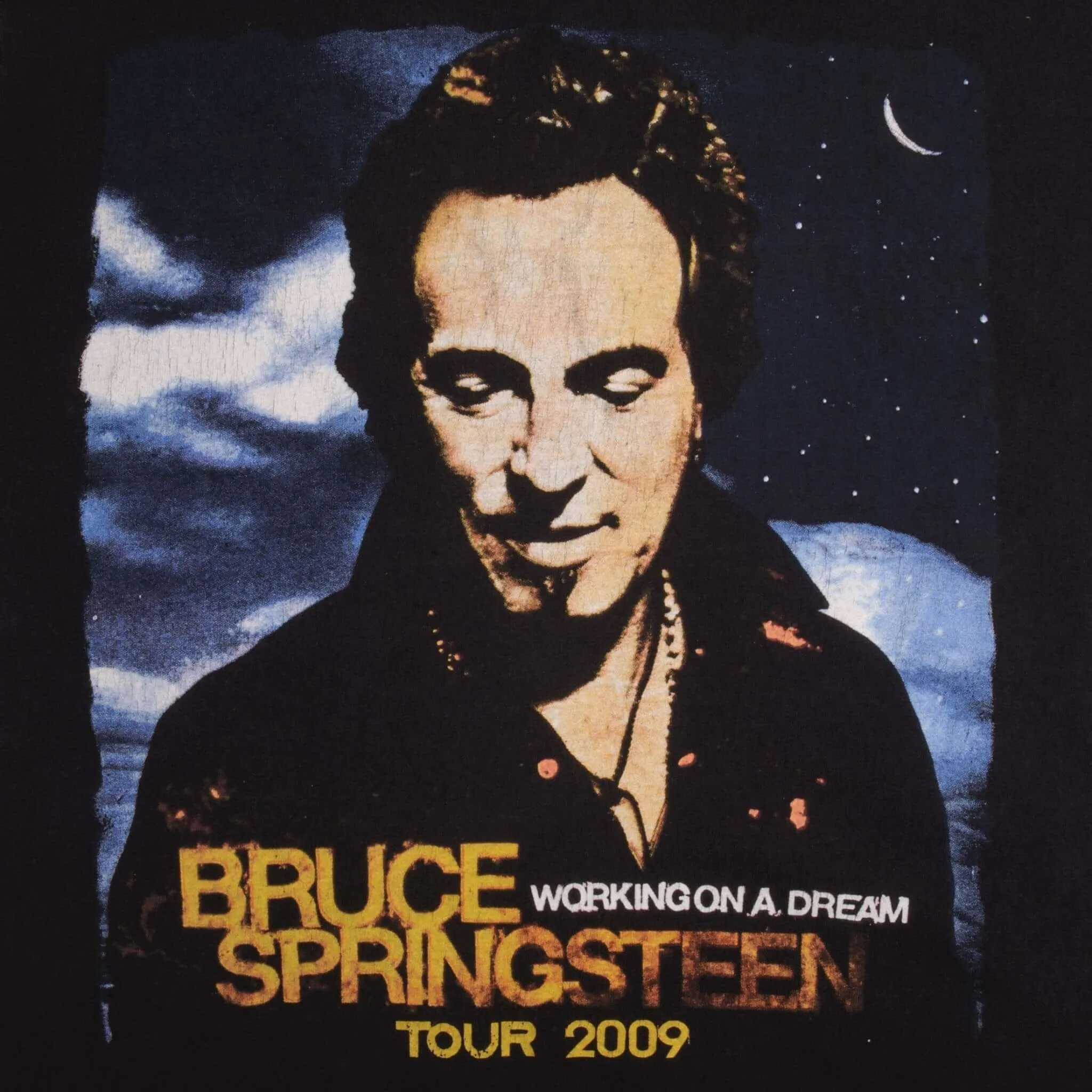 VINTAGE BRUCE SPRINGSTEEN TOUR 2009 TEE SHIRT SIZE MEDIUM