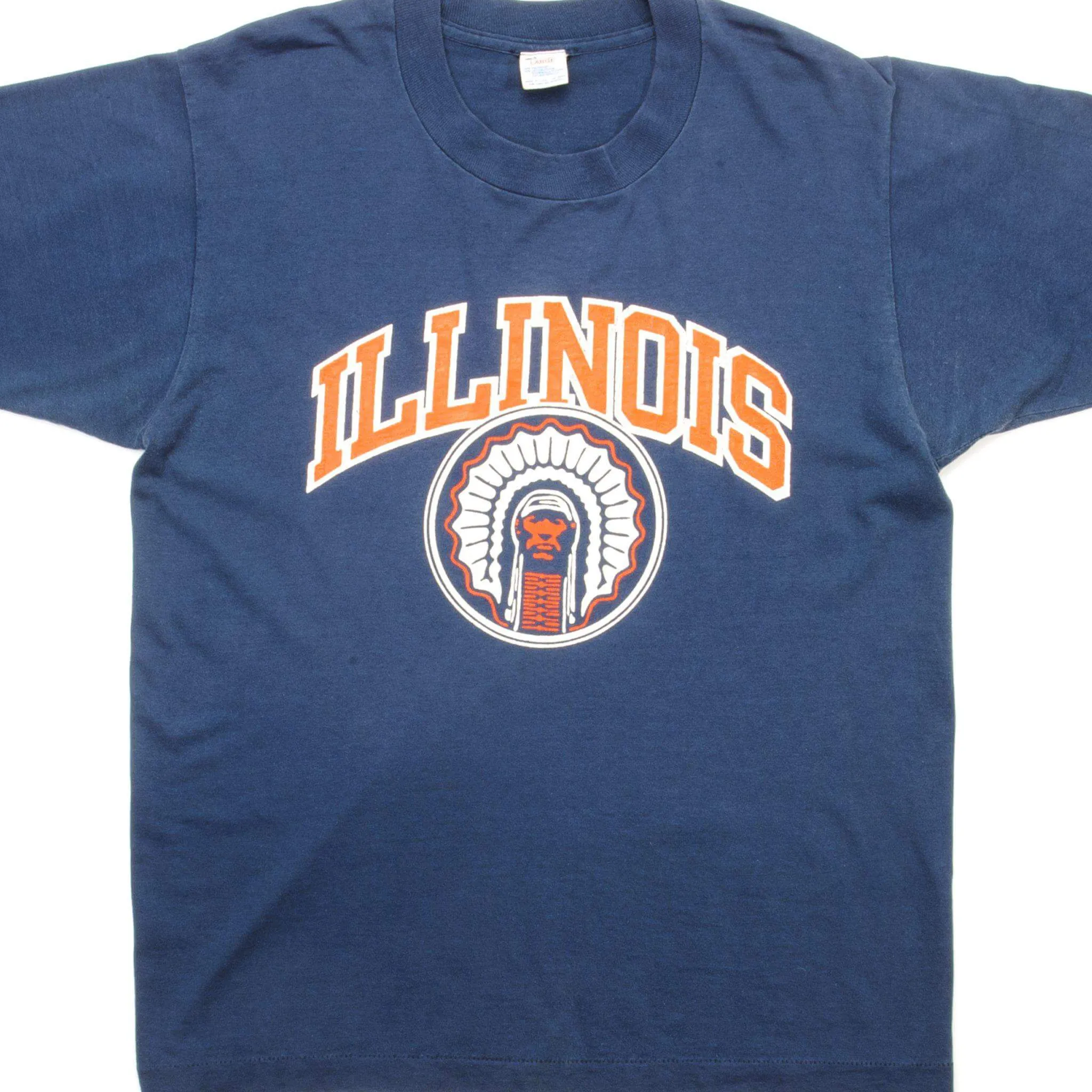 VINTAGE CHAMPION ILLINOIS UNIVERSITY TEE SHIRT 1980S SIZE MEDIUM MADE IN USA