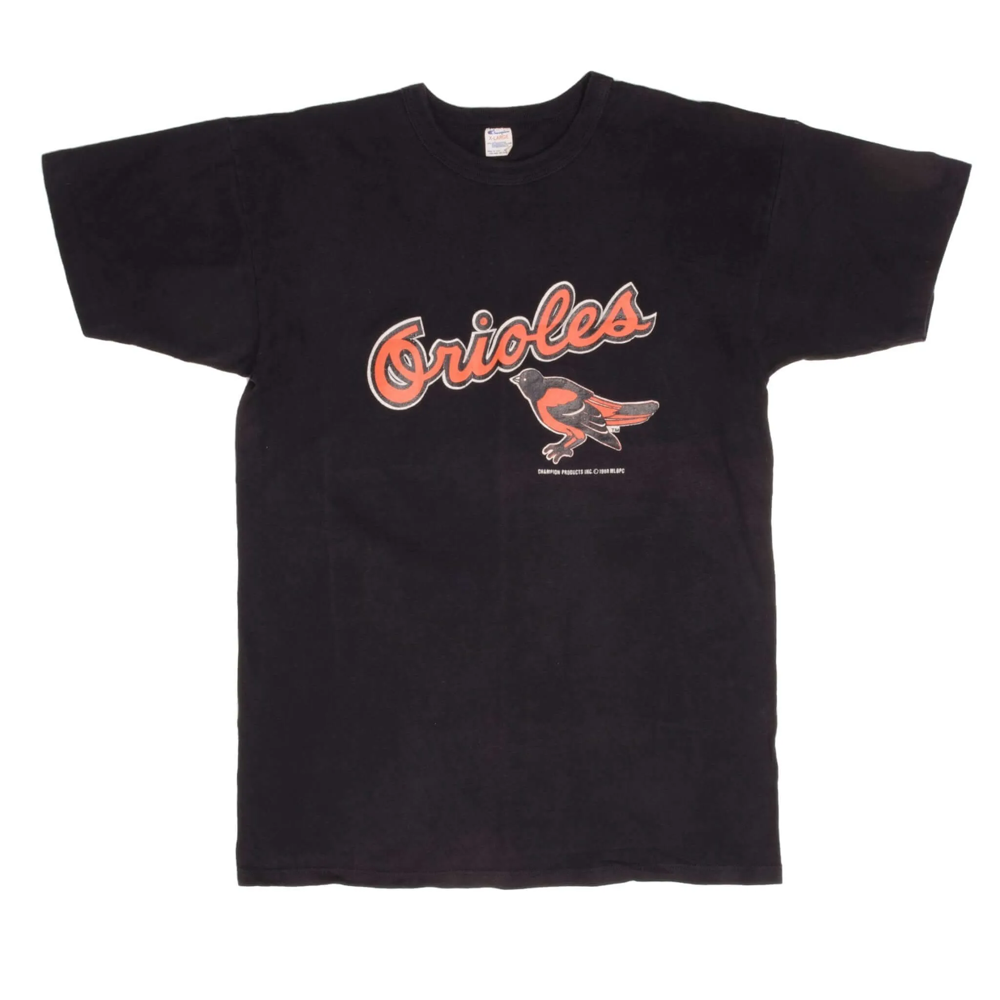 VINTAGE CHAMPION MLB BALTIMORE ORIOLES TEE SHIRT 1988 LARGE MADE USA