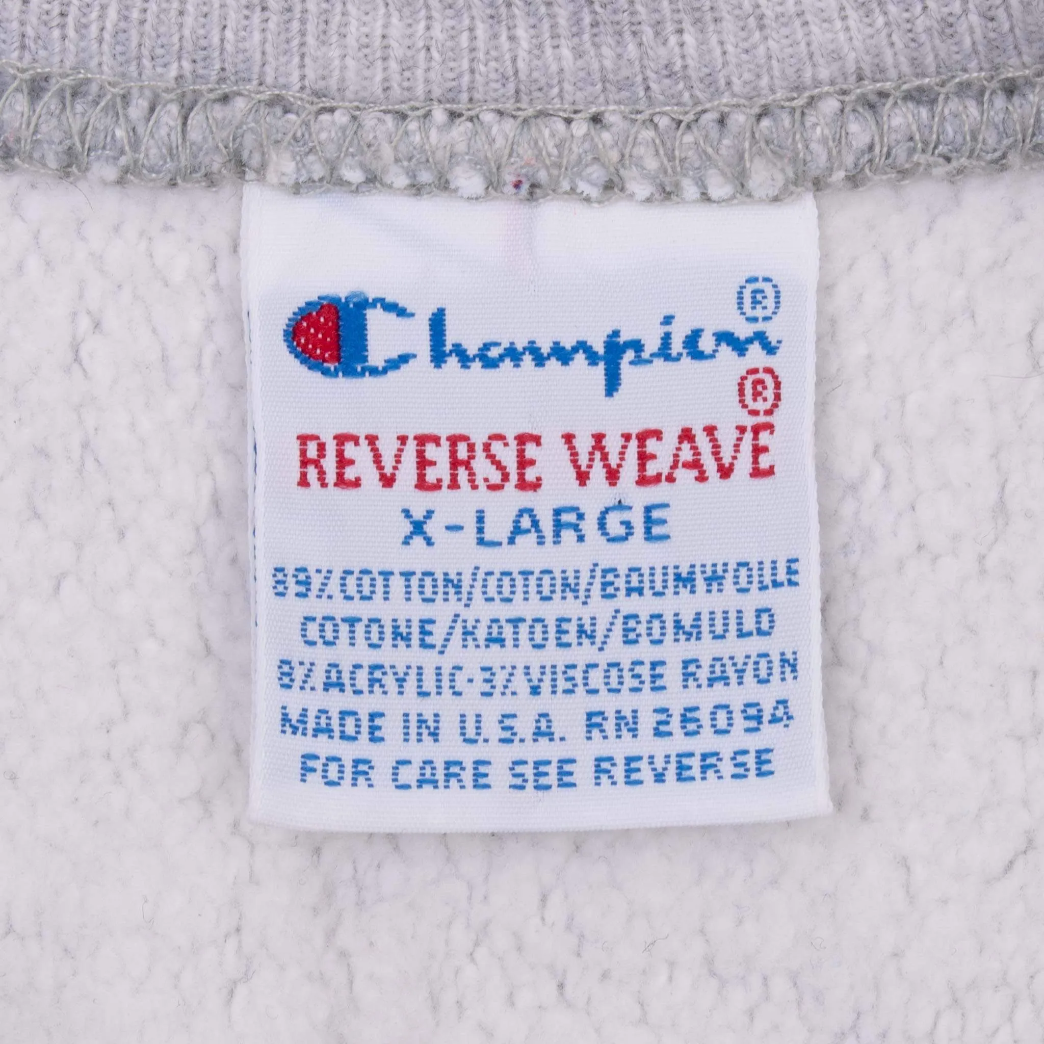 VINTAGE CHAMPION REVERSE WEAVE CWRU LAW SCHOOL SWEATSHIRT 1990S XL MADE IN USA