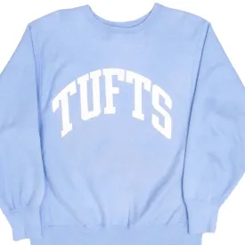 VINTAGE CHAMPION REVERSE WEAVE TUFTS UNIVERSITY SWEATSHIRT 1980S LARGE MADE USA