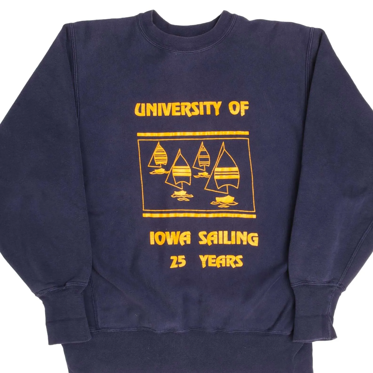 VINTAGE CHAMPION REVERSE WEAVE UNI OF IOWA SWEATSHIRT 1980S LARGE MADE USA