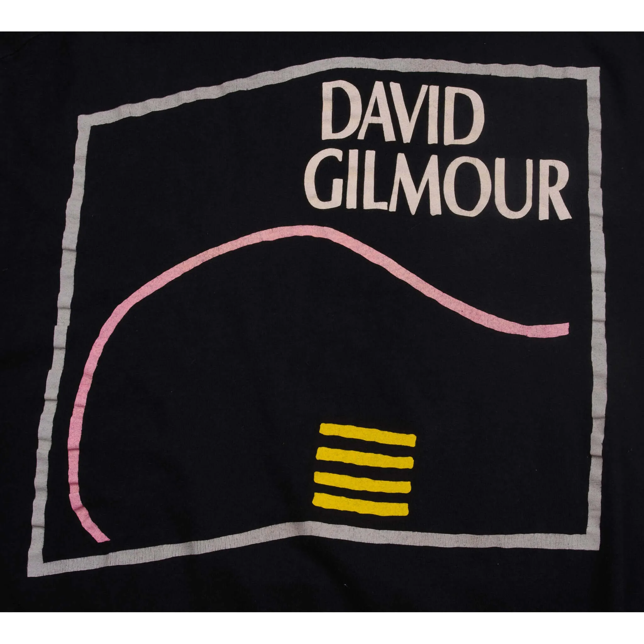 VINTAGE DAVID GILMOUR TEE SHIRT ABOUT FACE TOUR 1984 SIZE LARGE MADE IN USA