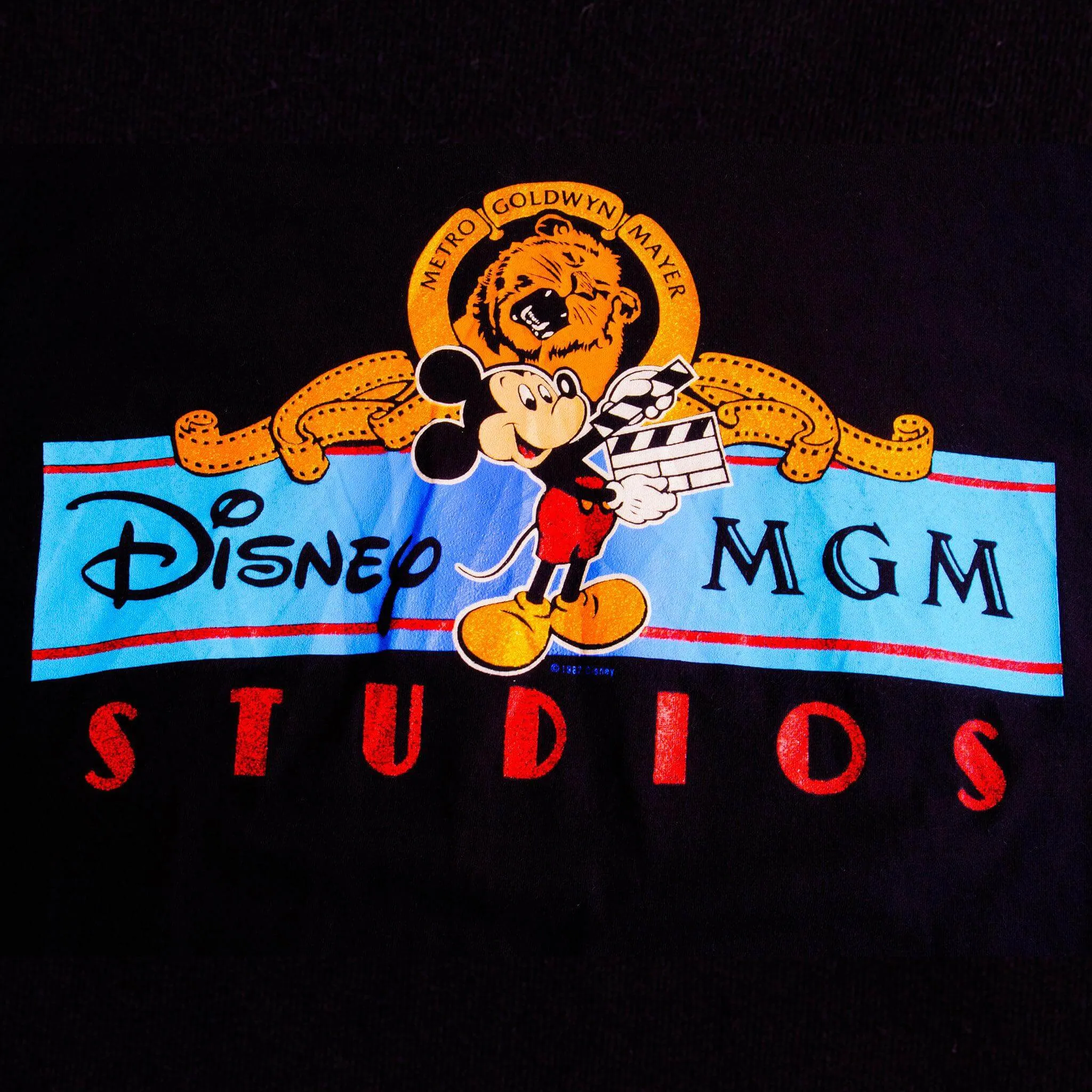 VINTAGE DISNEY MGM STUDIOS TEE SHIRT 1987 SIZE LARGE MADE IN USA