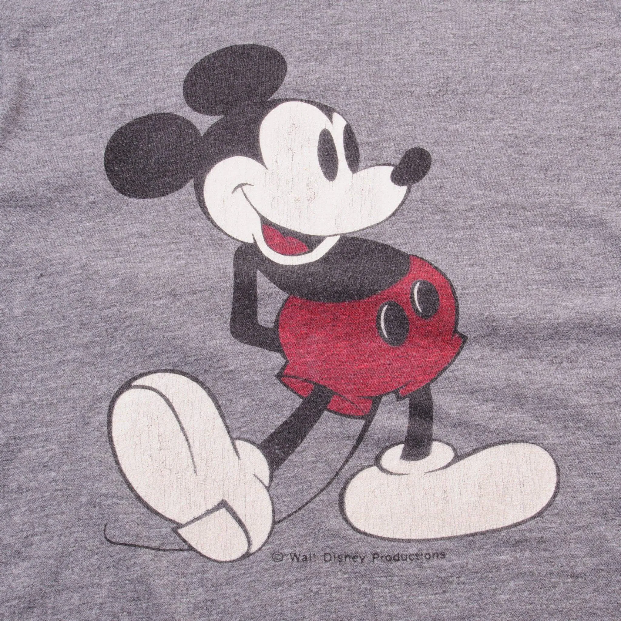 VINTAGE DISNEY MICKEY MOUSE 1970S TEE SHIRT SIZE SMALL MADE IN USA