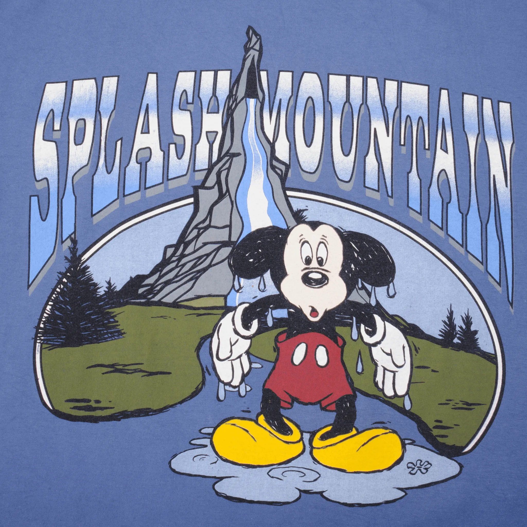 VINTAGE DISNEY MICKEY MOUSE SPLASH MOUNTAIN 1990S TEE SHIRT XL MADE USA