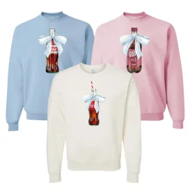 'Vintage Soda With Bow' Crewneck Sweatshirt