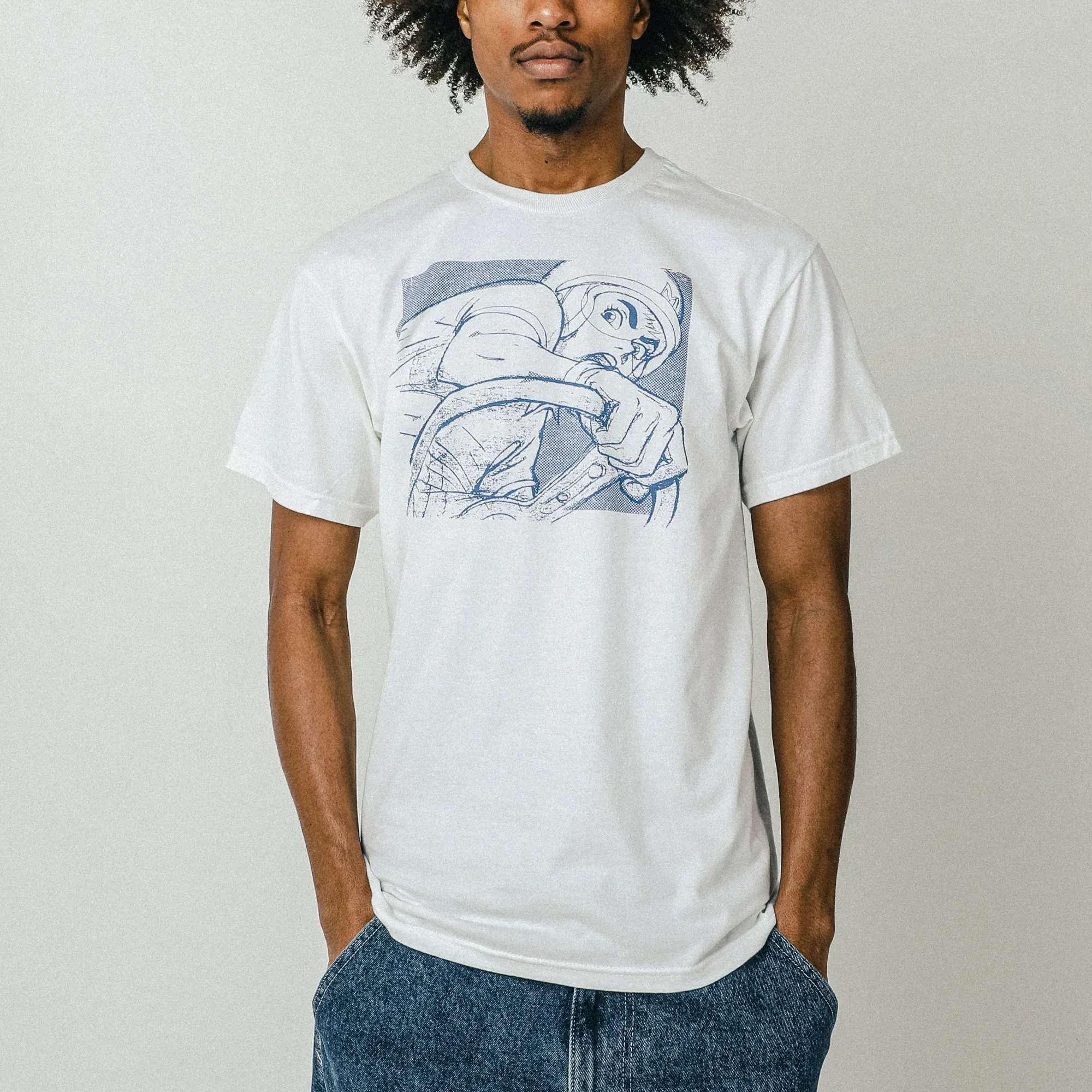 Vintage Speed White Tee