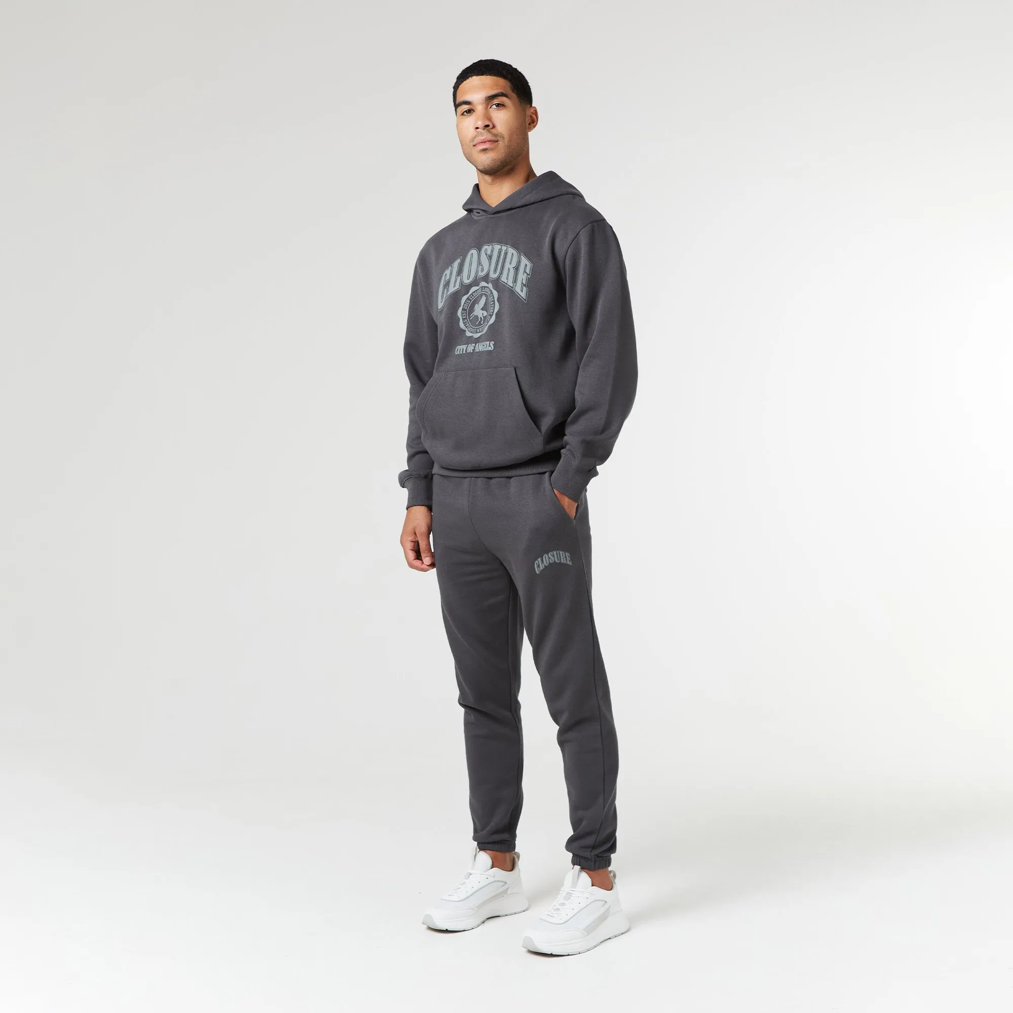 Vintage Varsity Tracksuit | Charcoal