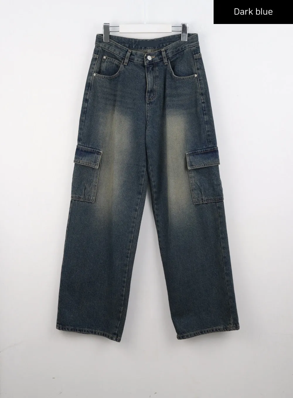 Vintage Wash Cargo Jeans CS314