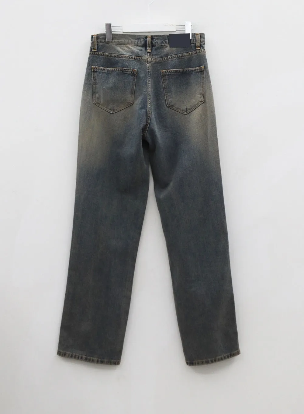 Vintage Washing Wide Pants Unisex CO11